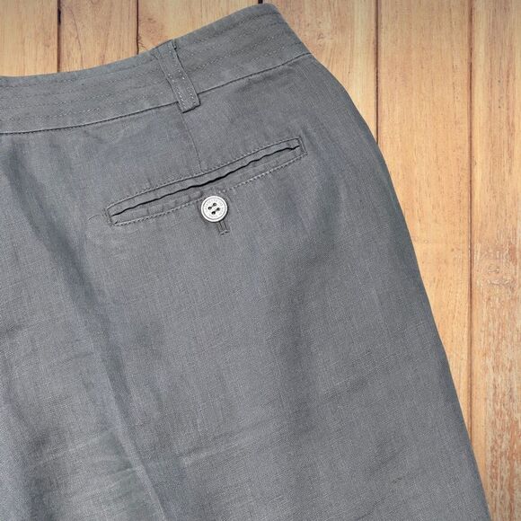 Layfayette 148 Womens Linen Shorts Size 6 Tan Comfy Lightweight Sustainable - Picture 6 of 12